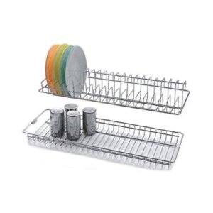 STAINLESS STEEL GLASS & PLATE TRAY